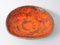Mid-Century Brutalist Orange Ceramic Bowl by Jan Van Erp 4