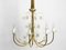 Large Mid-Century Brass 7-Arm Chandelier from Vereinigte Werkstätten Collection, 1950s, Image 11