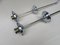 Vintage Bauhaus Flashed Glass and Chrome Ceiling Lamps, Set of 2 28