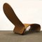 Chaise longue serie 1-2-3 in tessuto ocra di Verner Panton, anni '70, Immagine 8