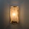 Wandlampen aus Messing und Mundgeblasenem Murano Glas von JT Kalmar, 1960er, 2er Set 8
