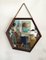 Mid-Century Hexagonal Teak Mirror, 1950s 6