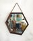 Mid-Century Hexagonal Teak Mirror, 1950s 1