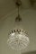 Lámpara de araña estilo Imperio vintage de latón y cristal, años 40, Imagen 8