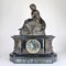 Uhr und Kerzenhalter aus Bronze & Marmor, 19. Jh. von James Pradier, 3er Set 6