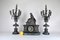 19th Century Bronze and Marble Clock and Candleholders by James Pradier, Set of 3 2