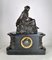 19th Century Bronze and Marble Clock and Candleholders by James Pradier, Set of 3 9