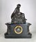 Horloge et Bougeoirs en Bronze et en Marbre 19ème Siècle par James Pradier, Set de 3 9