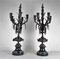 Uhr und Kerzenhalter aus Bronze & Marmor, 19. Jh. von James Pradier, 3er Set 13