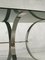 Juego de mesa de comedor y sillas vintage de metal, vidrio y vidrio acrílico. Juego de 5, Imagen 12