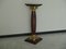 Mid-Century Empire Style Walnut and Brass Column 5