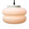 Vintage Industrial White Opaline Glass Pendant Lamp 2