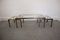 Vintage Chrome and Brass Coffee Tables, Set of 3 1