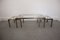 Vintage Chrome and Brass Coffee Tables, Set of 3, Image 1