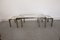 Vintage Chrome and Brass Coffee Tables, Set of 3 18