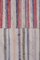Tappeto Kilim vintage geometrico a strisce, Turchia, anni '70, Immagine 9