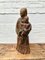 Vintage Frau und Kind Skulptur aus geschnitztem Holz 3