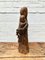 Vintage Frau und Kind Skulptur aus geschnitztem Holz 5