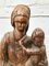 Vintage Frau und Kind Skulptur aus geschnitztem Holz 10