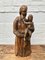 Vintage Frau und Kind Skulptur aus geschnitztem Holz 1