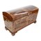 Antique Baroque Walnut Chest with Rounded Lid, Image 2