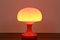 Orange Opalglas Mushroom Tischlampe von Štepán Tabery, 1960er 7