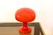 Orange Opaline Glass Mushroom Table Lamp by Štepán Tabery, 1960s 3