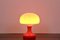 Orange Opaline Glass Mushroom Table Lamp by Štepán Tabery, 1960s 5