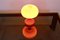 Lampada da tavolo a fungo in vetro opalino arancione di Štepán Tabery, anni '60, Immagine 8