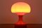 Lampada da tavolo a fungo in vetro opalino arancione di Štepán Tabery, anni '60, Immagine 2