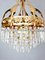 MId-Century Gold Gilded Chandelier, 1950s 3