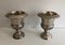 Small French Medicis Style Silvered Metal Champagne Buckets, 1940s, Set of 2 1