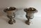 Small French Medicis Style Silvered Metal Champagne Buckets, 1940s, Set of 2 3