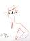 Jean Cocteau - Man with Hat - Original Lithograph 1965, Image 1