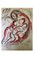 Lithographie de Marc Chagall - La Bible - Hagar in the Desert - Lithographie Originale 1