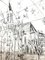 Raoul Dufy - Church - Original aguafuerte 1940, Imagen 3