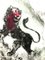 Grabado original de Marc Chagall, David and the Lion, 1958, Imagen 7