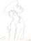 Jean Cocteau - Woman's Profile - Original Lithograph 1