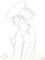 Jean Cocteau - Woman's Profile - Original Lithograph, Image 1