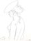 Jean Cocteau - Woman's Profile - Original Lithograph, Immagine 1