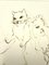 Leonor Fini - Playful Cat - Litografía original firmada a mano 1986, Imagen 2
