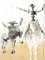 Salvador Dali - Don Quixote und Sancho - Originale Handsignierte Radierung 1980 4