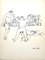 Jean Cocteau - The Fight - Dibujo original firmado 1923, Imagen 1