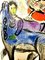 Marc Chagall - La Vache Bleue (Blue Cow) - Litografía original 1967, Imagen 4