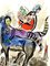 Marc Chagall - La Vache Bleue (Blaue Kuh) - Original Lithographie von 1967 2