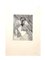 Jacques Villon - Cubist Man - Grabado aguafuerte original 1949, Imagen 2