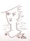 Jean Cocteau - Woman Portrait - Original Lithografie 1958 1