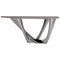 G-Console Duo Table in Polished Stainless Steel with Concrete Top, Zieta, Image 1