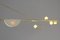 Brass Sculpted Light Suspension, My Queen IV, Signed Periclis Frementitis 3