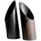 Pair of Steel Sculpted Vases, Signed by Lukas Friedrich 1